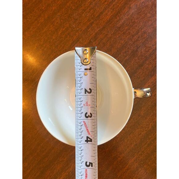 Mikasa Fine China Jyoto Japan Grace-ine Teacup Only Silver Trim Wheat 8203 EUC - Picture 3 of 3